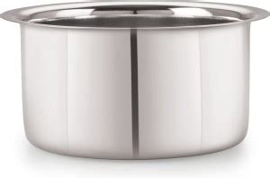 NEELAM Stainless Steel 12 (22G) Flat Bottom Tope, 1950 ML Tope 1.95 L ...