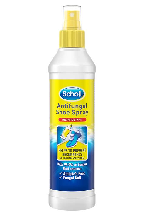 Scholl Shoe Spray Antifungal Disinfectant, 250ml - Kills 99.9% of ...
