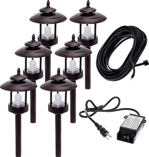 GreenLighting Outdoor Landscape Lighting Kit - 100 Lumen Low Voltage ...
