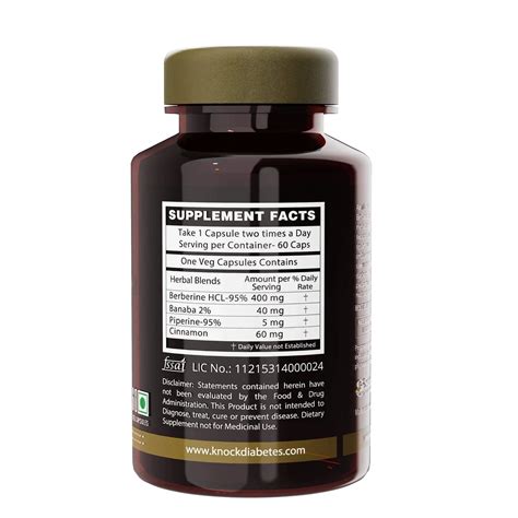 Berberine Advanced Buy 2 Get 1 FREE Pack - 60 Veg Berberine Capsule ...