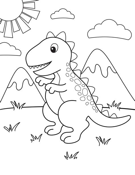 Dinosaur free Pictures coloring page - Download, Print or Color Online ...