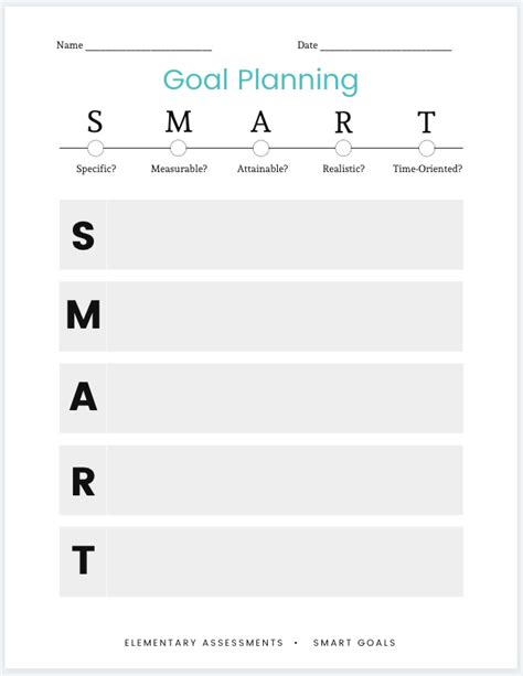 Image result for Examples Smart Goal Setting Worksheet