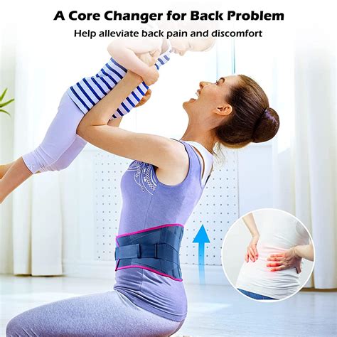 FREETOO Lower Back Brace for Men and Women - Lumbar Support Belt for ...