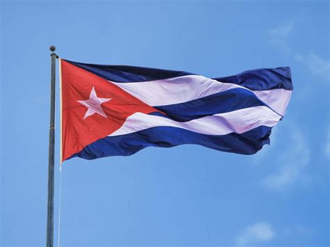 Cuban Flag EVERYTHING on it. Images Meaning