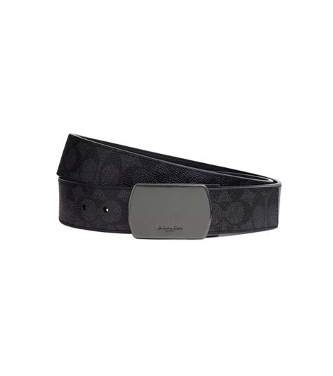 Coach Black Signature Cut To Size Reversible Belt