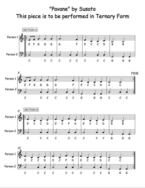 Image result for Ternary Form Music Examples