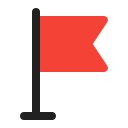 Red flag Icons & Symbols