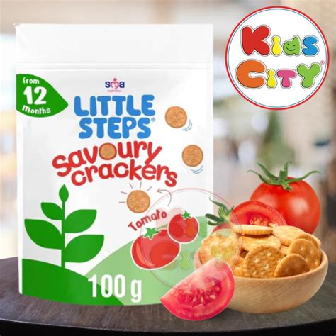 SMA Nutrition Little Steps Savoury Crackers Tomato (12m+) - 100g ...