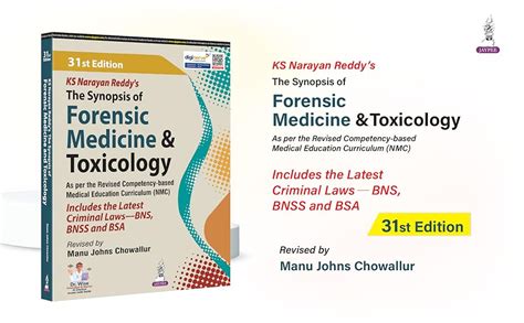 Buy KS NARAYAN REDDY'S THE SYNOPSIS OF FORENSIC MEDICINE & TOXICOLOGY ...