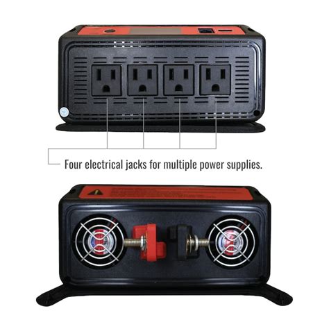 Massimo 2000W Sine Wave Inverter - Portable Lightweight Power Inverter ...