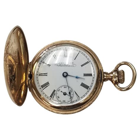 14 Karat Yellow Gold American Waltham Pocket Watch at 1stDibs ...