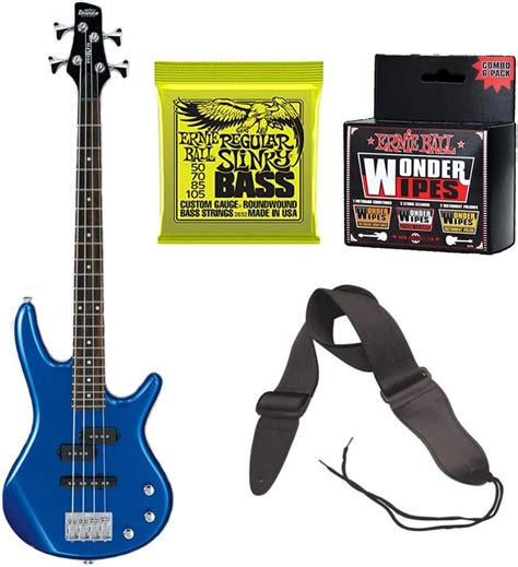 Buy Ibanez GSRM20 Mikro Short-Scale Bass Guitar Starlight Blue Bundle ...