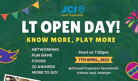 LT Open Day (Business Networking), JCI Lead Tropicana Secretariat ...