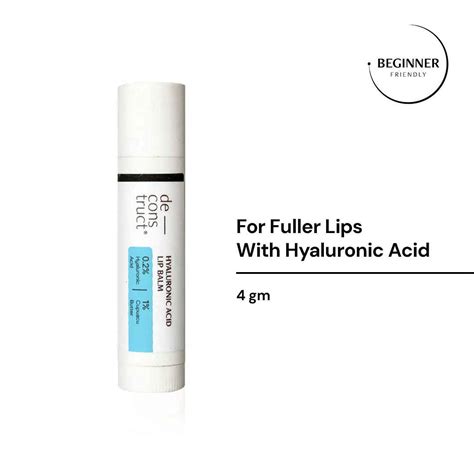 Deconstruct Hyaluronic Acid Lip Balm for dry and chapped lips - 0.2% ...