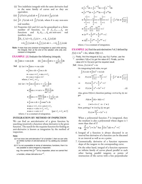 Image result for Integral Formulas Class 12th