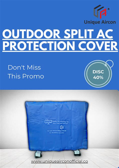 Outdoor Split AC Protection Cover in Delhi - Unique Aircon - Medium