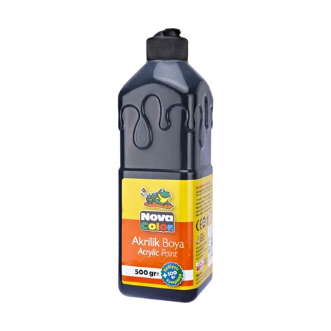 Acrylic paint 500g Black Nova Color - arthemis.ee