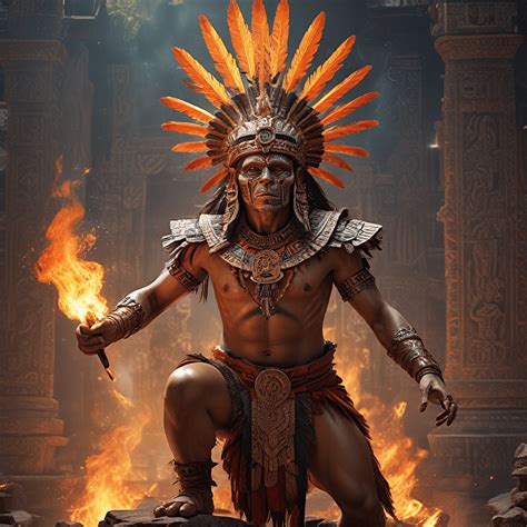 The Myth of the Aztec God of Fire, Xiuhtecuhtli - Mythology WorldWide