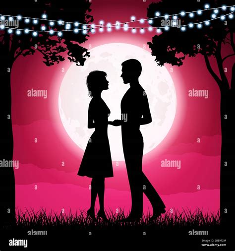 Silhouette couple person vector hi-res stock photography and images - Alamy
