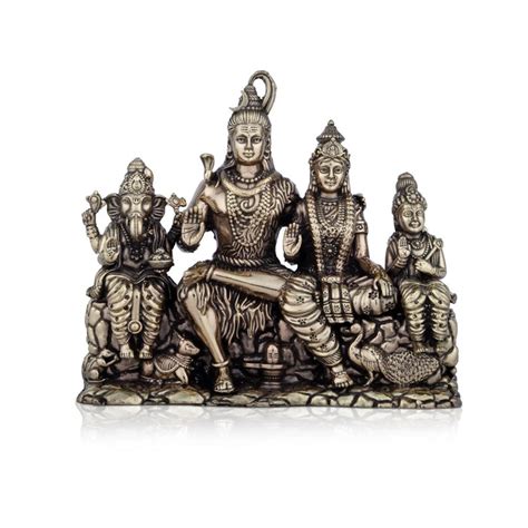 Giri - Shiva Family Statue | Shiv Parivar Brass Idol | Shiv Family Idol ...