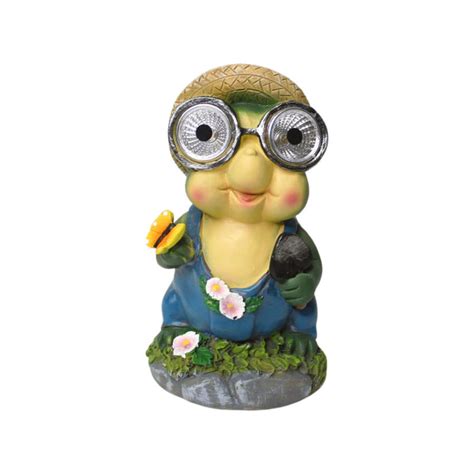 Wonderland Polyresin Decorative Solar light in shape of frog ...
