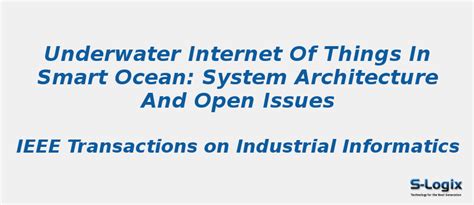 Underwater Internet of Things in Smart Ocean | S-Logix