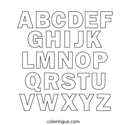 ABC Coloring Pages (Free Printable PDF)