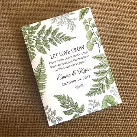 DIY Custom Seed Packets, Kraft, Personalized Envelopes, Wedding Favors ...
