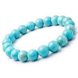 Buy Mantramani Natural Turquoise Firoza Bracelet for Men Women, Céleste ...