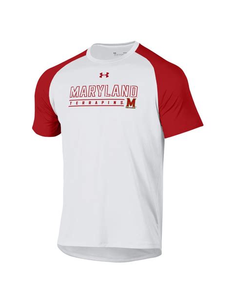 Under Armour University of Maryland T-Shirt (White/Red) – Maryland Gifts