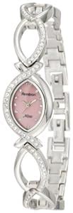 Armitron Women's 75/3477PMSV Swarovski Crystal Accented Silver-Tone ...