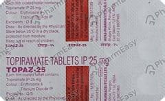 Topaz-25 Tablet: Uses, Side-effects, Price, Dosage & More Info - PharmEasy