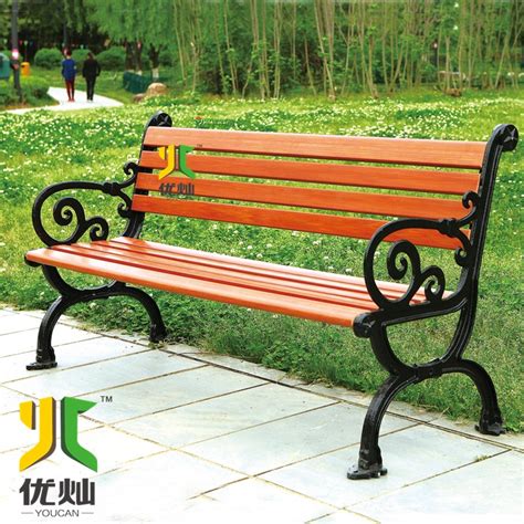 公园椅铝合金户外长椅有靠背休闲椅铸铝防腐实木塑木庭院园林长凳-阿里巴巴
