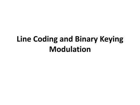 Binary Line Coding Techniques 的图像结果