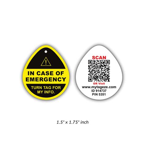 MyTageze Medical ID Keychain – Destination Moto