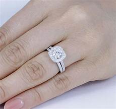 Wedding And Engagement Rings by 925 Sterling Silver Cz Halo Wedding Band Engagement Rings Wedding And Engagement Rings