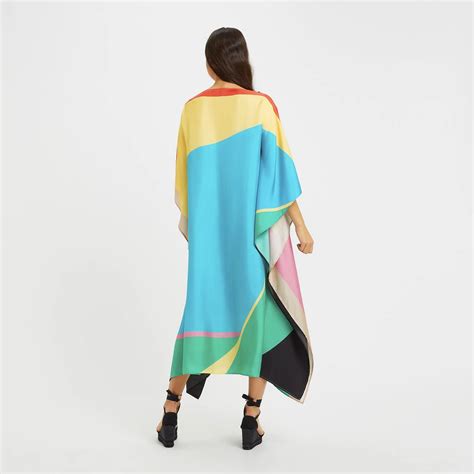 Luxe Silk Spectrum Colorful Kaftan – JSDC INC
