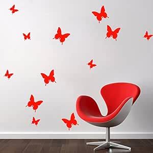 JAAMSO ROYALS DIY 3D Butterfly Wall Sticker Art Decal PVC Paper for ...