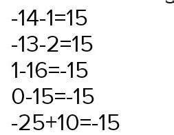 Write a negative integer and a positive integer whose sum is -15 ...