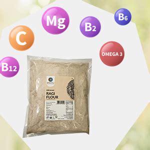 Dhatu Organics Ragi Flour, 1Kg | Calcium Packed Flour | High Fiber ...