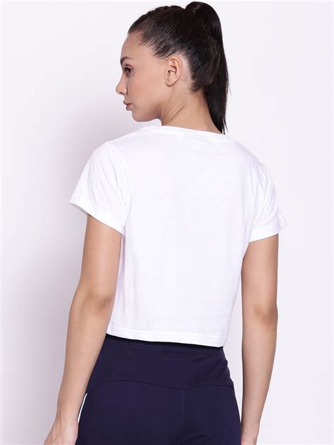 Buy Fila White Black Eden Women's Crop Top @ Rs 239.70 | Fila India