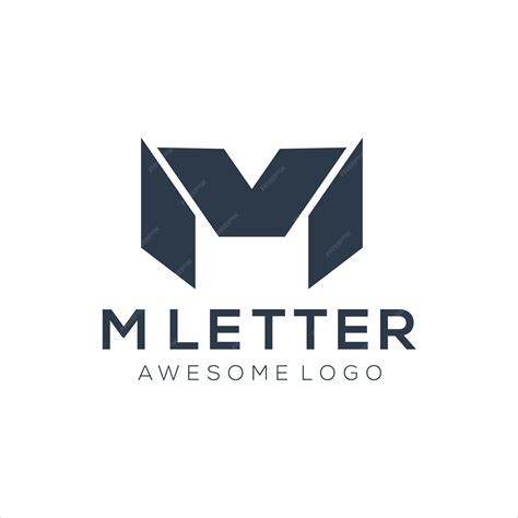 Premium Vector | Letter m silhouette logo
