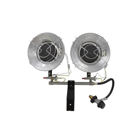 AWSINE 30,000 BTU Double Tank Top Outdoor Propane Heater Double Burner ...