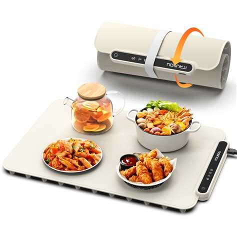 Food Warming Mat, iTRUSOU Electric Warming Tray Full Surface Heating to ...