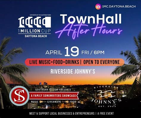 1MC TownHall AfterHours, Riverside Johnny’s, Daytona Beach, 19 April ...