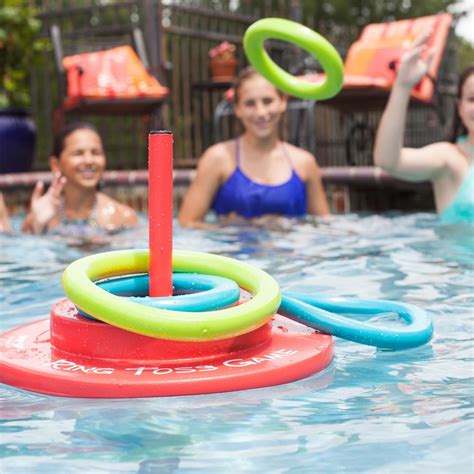 Ring Toss Floating Pool Game | Swimming pool games, Ring toss game ...