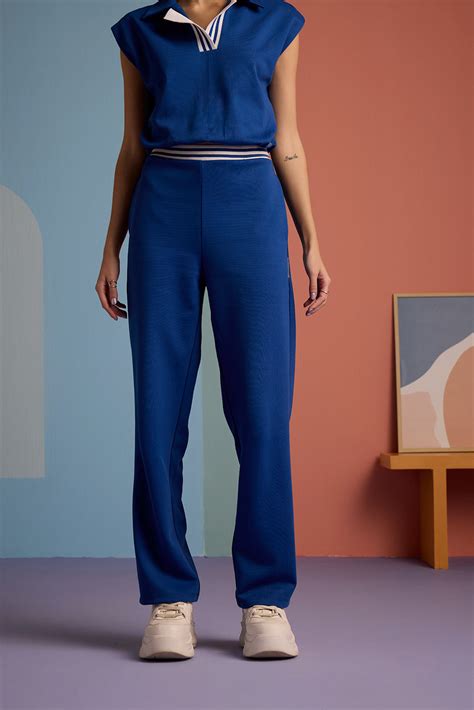 Azure Wave Rib Pant – Muvazo