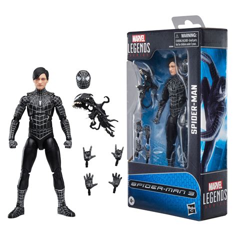 Marvel Legends Spider-Man 6-inch Scale Action Figure - Black Suit ...