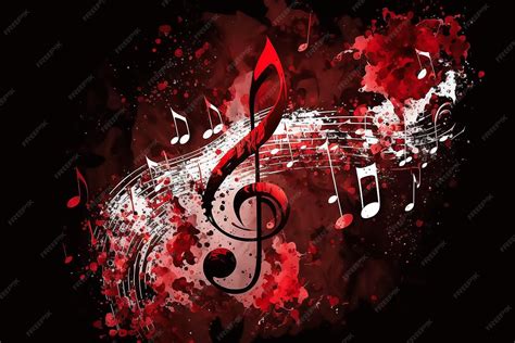 Red Music Notes 的图像结果