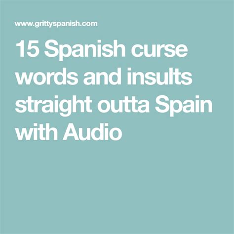 What Does Punta Mean In Spanish Cuss Word - Letter Words Unleashed